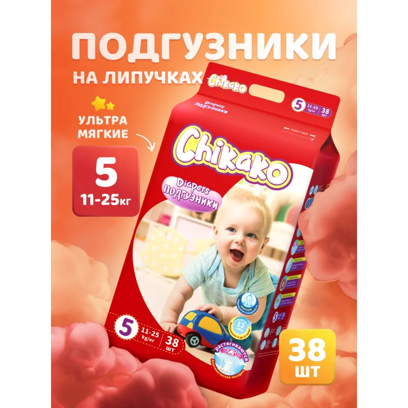 Chikako 5 lipuchkali 38 dona (11–25 kg)