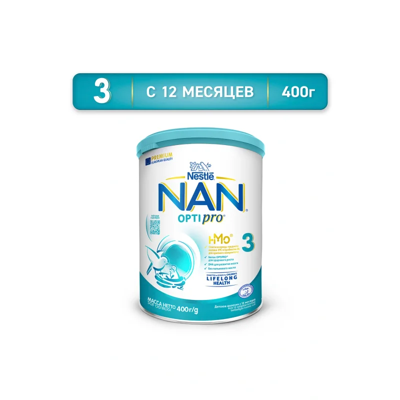 Nan 3, 400g OPTI PRO. 12 oydan