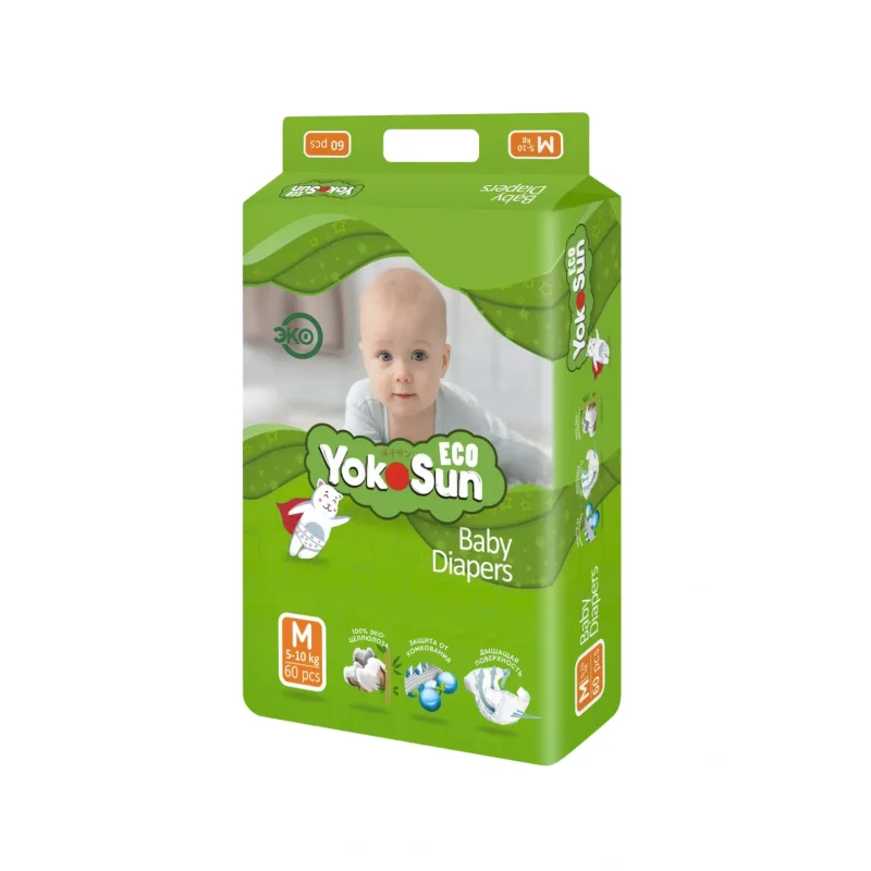 Tagliklar YokoSun Eco, M (5-10 kg), 60 dona.