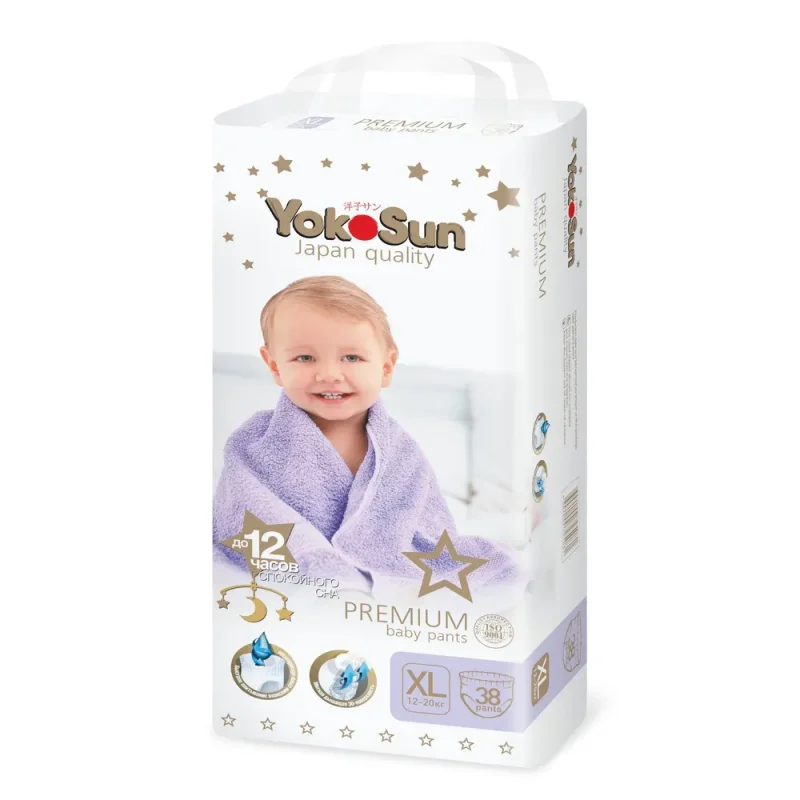 Trusik tagliklar YokoSun Premium, XL (12-20 kg), 38 dona.