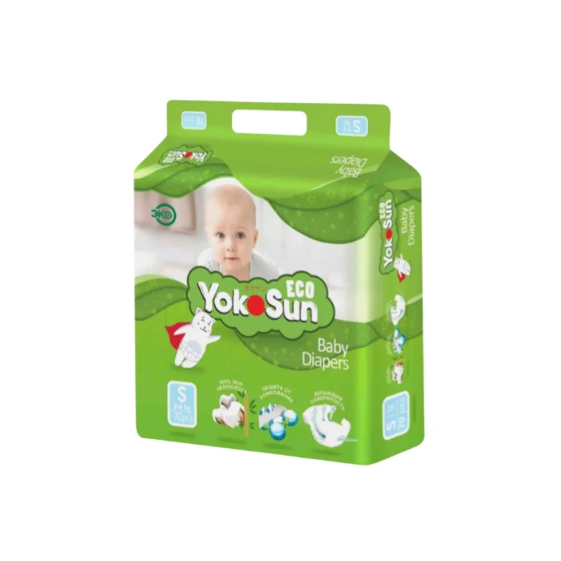 Tagliklar YokoSun Eco, S (3- 6 kg), 70 dona.