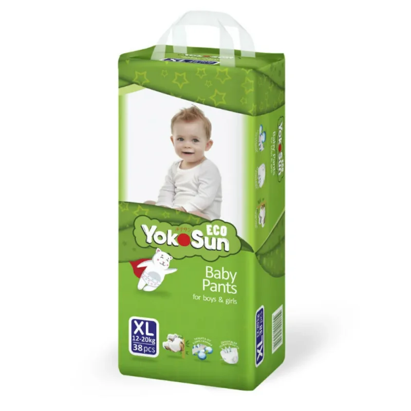Trusik tagliklar YokoSun Eco, XL (12-20 kg), 38 dona.