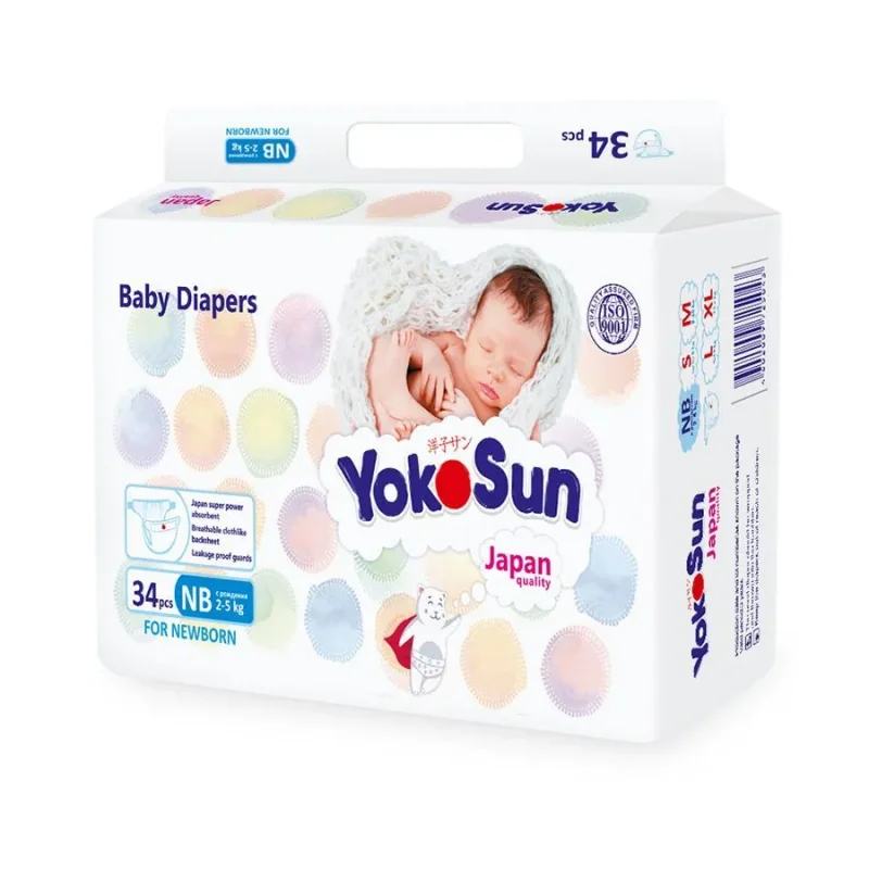 Tagliklar YokoSun Comfort, NB (2-5 kg), 34 dona.