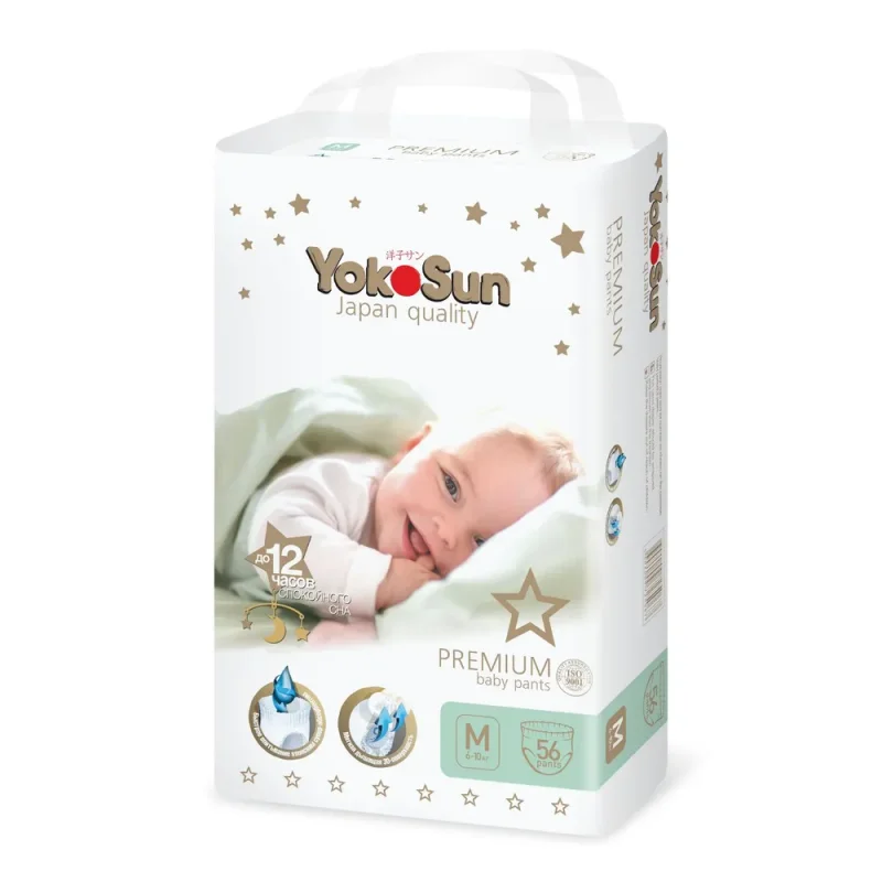 Trusik tagliklar YokoSun Premium, M (6-10 kg), 56 dona.