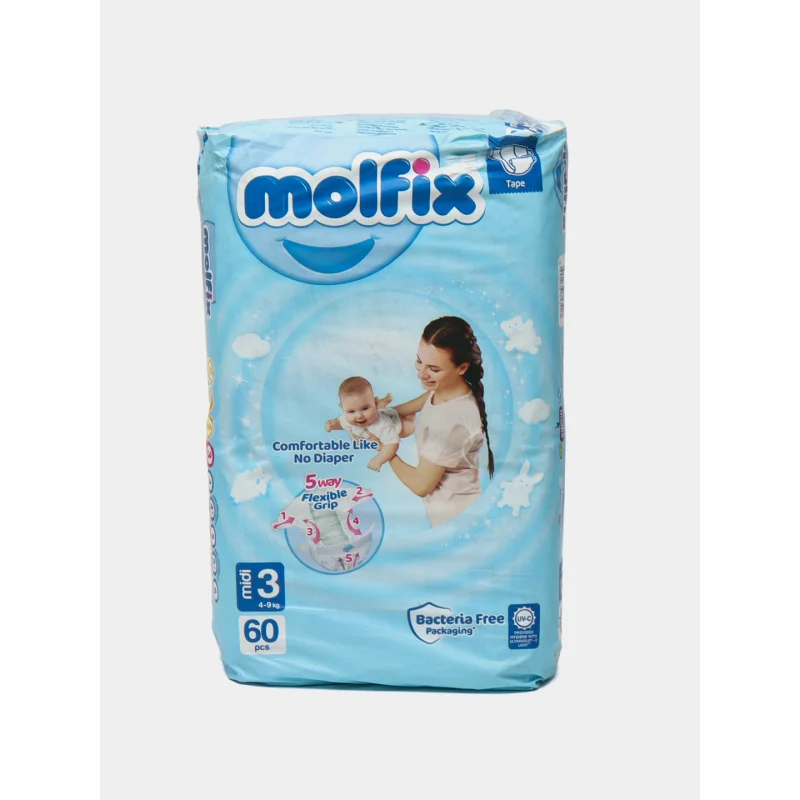 Molfix 3, 60 dona (4–9 kg)
