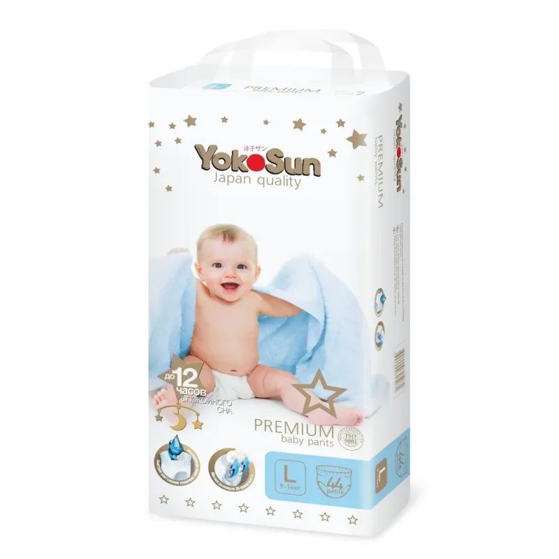 Trusik tagliklar YokoSun Premium, L (9-14 kg), 44 dona.