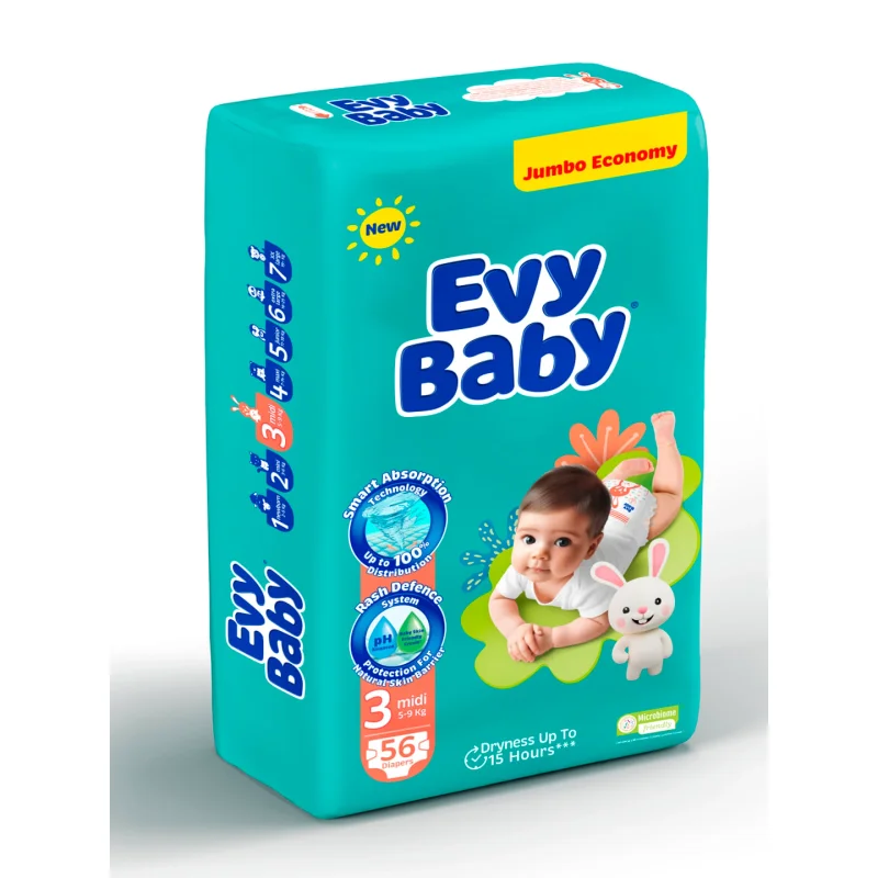 Evy Baby 3, 56 dona (5–9 kg)