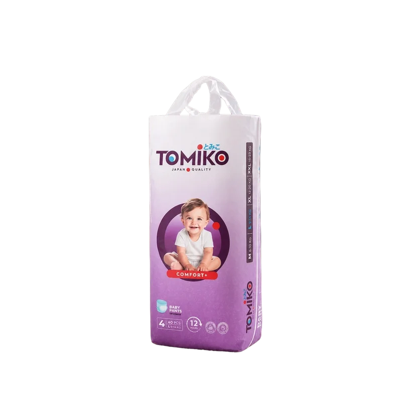 Trusik Tomiko 4, L comfort+ 40 dona (9–14 kg)