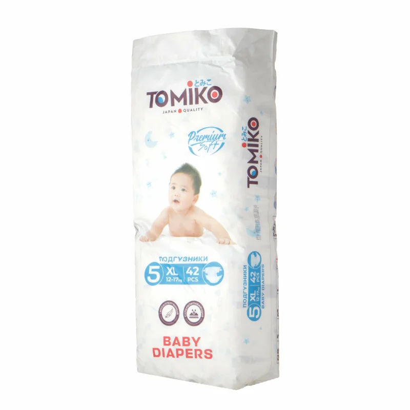 Tomiko premium 5, XL 42 dona (12–17 kg)